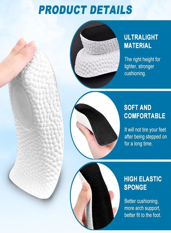 BNYTXV 2 Pairs Shoe Lift Height Increase Insoles for Men and Women, Shoe Insert Height Boosters Arch Support Orthotic High Cushions (2.5cm) - Image 3